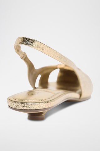 Sandálias de salto- Dourado