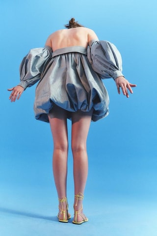 Sandálias em couro - Amarelo