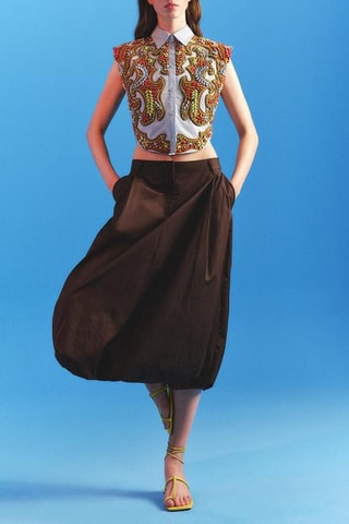 Sandálias em couro - Amarelo