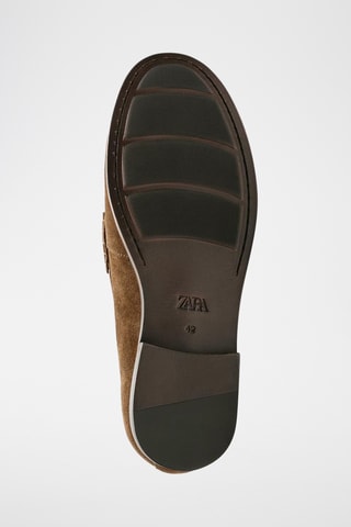 Mocassins em nobuck - Bege