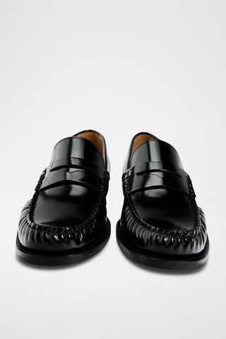 Mocassins em couro envernizado - Preto