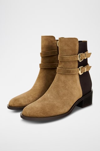 Bottines en nubuck - Marron