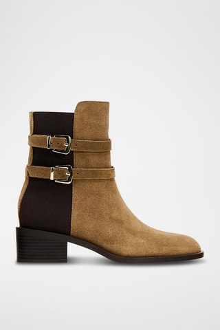 Bottines en nubuck - Marron