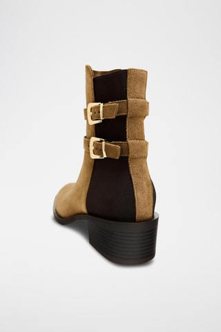 Bottines en nubuck - Marron