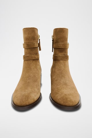 Bottines en nubuck - Marron