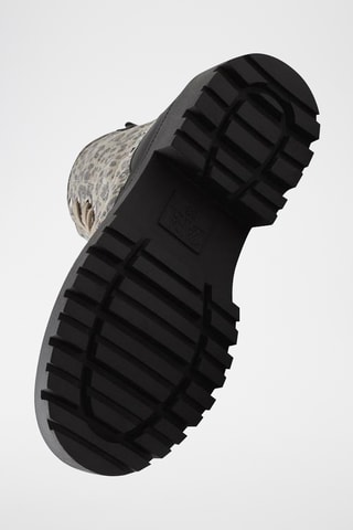 Ténis subidos - Bege e cinzento-escuro