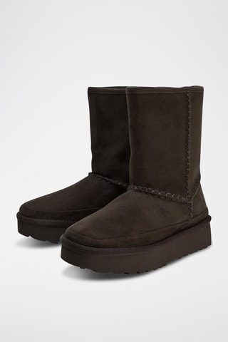 Bottines plateformes - Marron