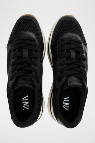 Sapatilhas com plataforma- Preto