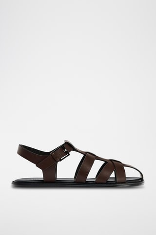 Sandálias - Castanho-escuro