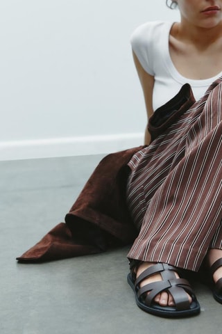 Sandálias - Castanho-escuro