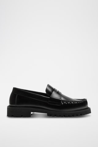 Mocassins em couro - Preto