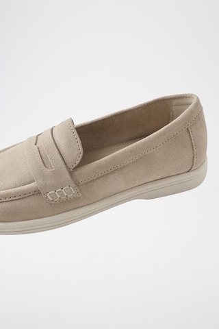 Mocassins em nobuck - Bege