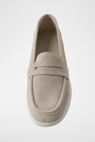 Mocassins em nobuck - Bege