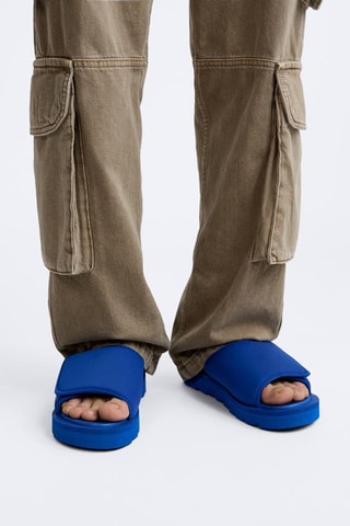 Mules - Azul- elétrico