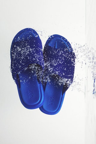 Mules - Azul- elétrico