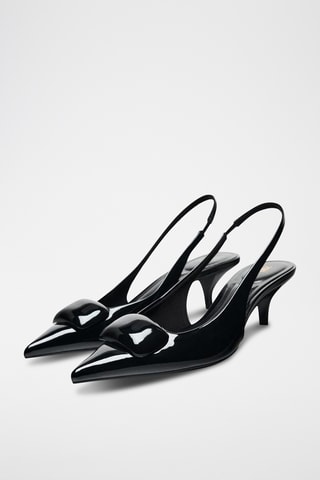 Sapatos de salto envernizados - Preto