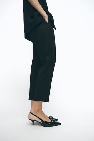 Sapatos de salto envernizados - Preto