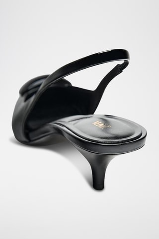 Sapatos de salto envernizados - Preto
