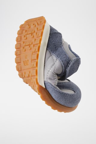 Sapatilhas em nobuck- Cinzento