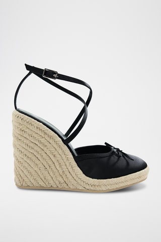 Alpargatas com cunha- Preto