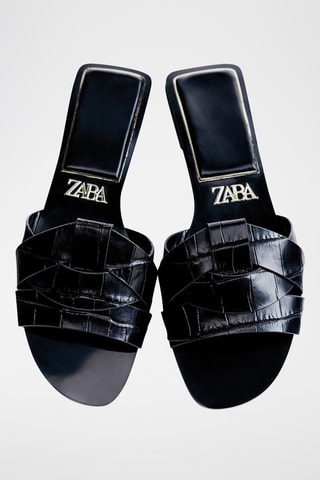 Mules em couro - Preto