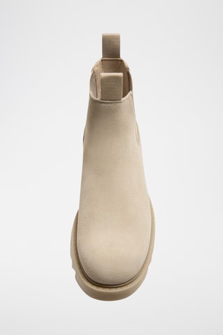 Botins Chelsea em nobuck - Bege