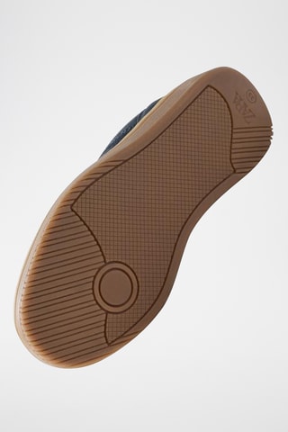 Sapatilhas em nobuck- Azul-marinho