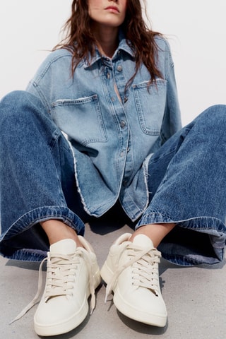 Sapatilhas - Rosa e branco