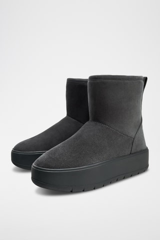 Bottines fourrées - Gris foncé