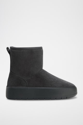 Bottines fourrées - Gris foncé