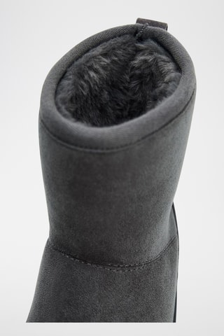 Bottines fourrées - Gris foncé