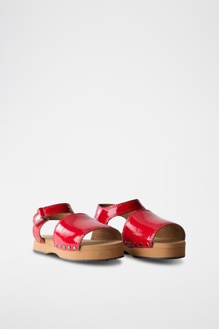Sandálias envernizadas - Vermelho