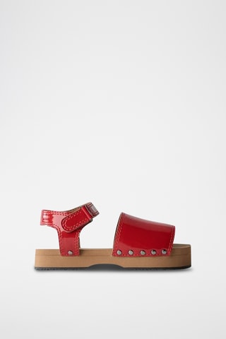 Sandálias envernizadas - Vermelho