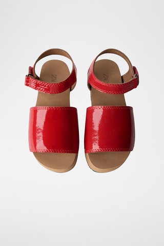 Sandálias envernizadas - Vermelho