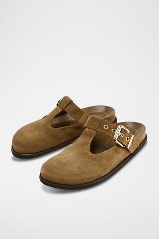 Socas em nobuck- Castanho