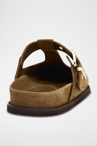 Socas em nobuck- Castanho