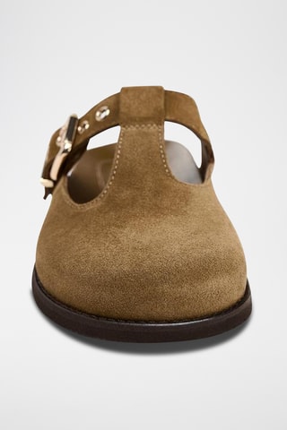 Socas em nobuck- Castanho