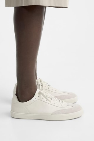 Sapatilhas em couro - Branco