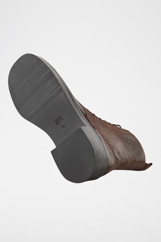 Botins em couro - Castanho