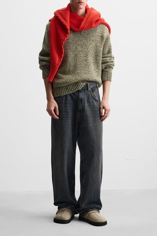 Socas em nobuck- Cinzento claro