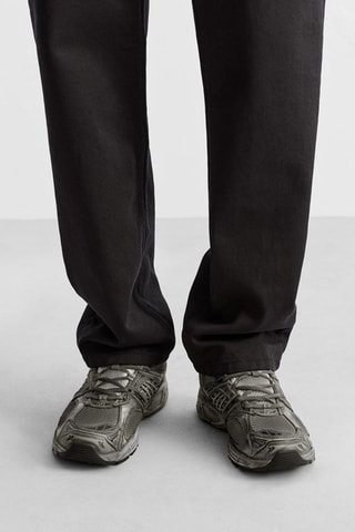 Sapatilhas em couro - Cinzento-escuro