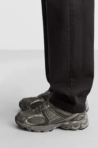 Sapatilhas em couro - Cinzento-escuro