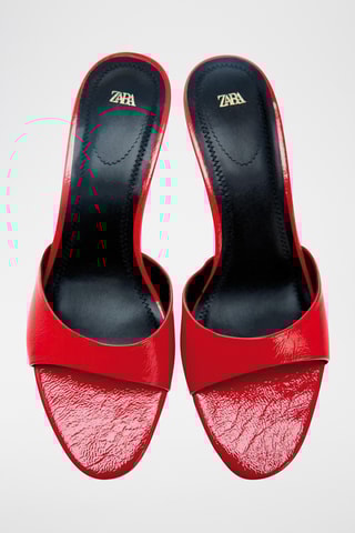 Mules de salto - Vermelho