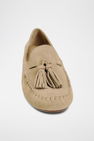Mocassins em nobuck - Bege