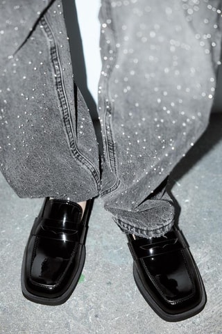 Mocassins envernizados - Preto