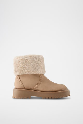 Botins forrados - Bege