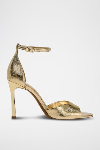 Sandálias de salto- Dourado