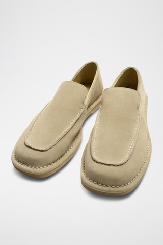 Mocassins em nobuck - Bege