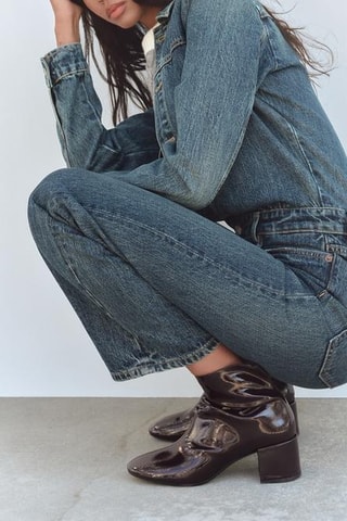 Bottines vernies - Bordeaux