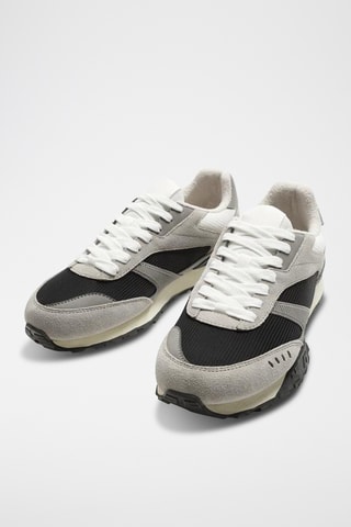 Sapatilhas em nobuck- Cinzento